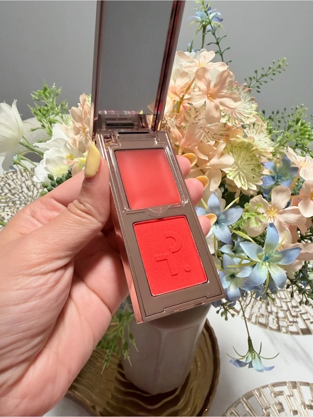 Patrick Ta Mini Creme and Powder Blush Duo - She Left Me On Red
